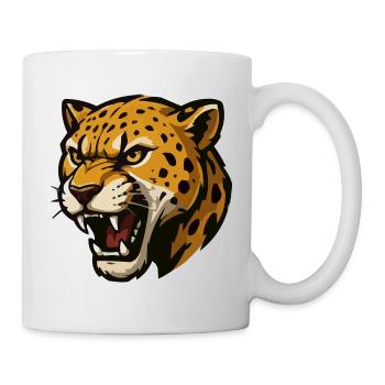 Jaguar Roar: Wildes Katzenmotiv - Tasse - Weiß - Rechts