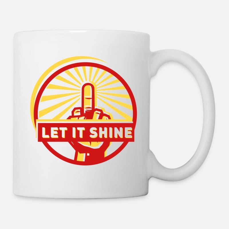 Laisse-le briller - Mug blanc - blanc