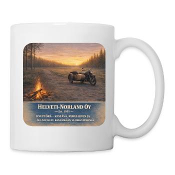 Helveti-Norland OY: Sivupyörä 1955 - Tasse - Weiß - Rechts