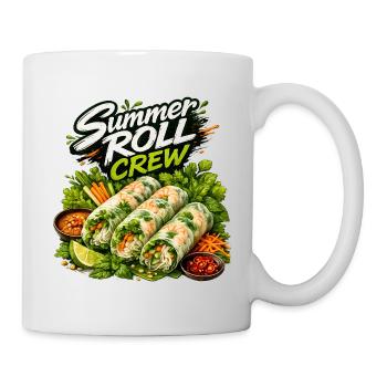 Summer Roll Crew Design des amateurs de gastronomie vietnamienne - Mug blanc - blanc - Droite