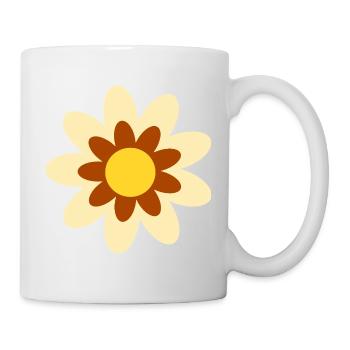 70s Flower Pattern Hippie Gift - Mug - white - Right