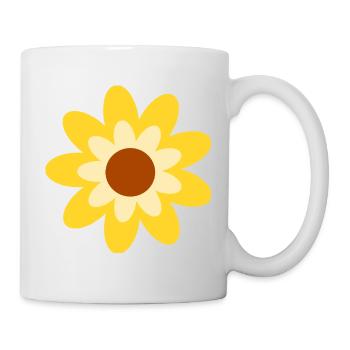 70s Flower Pattern Hippie Gift - Mug - white - Right