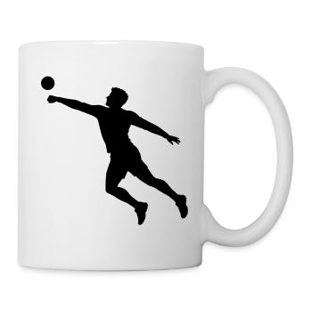 Faustballspielen Geschenkidee für der Ballsportler - Tasse - Weiß - Rechts
