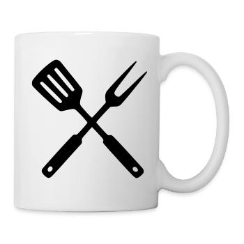 Grillbesteck BBQ Grillmeister Foodtruck Crew - Tasse - Weiß - Rechts
