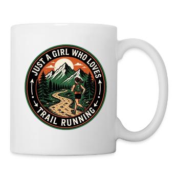 Nur ein Mädchen, das Trailrunning liebt - Tasse - Weiß - Rechts
