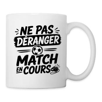 Ne Pas Déranger Match en Cours - Football - Mug blanc - blanc - Droite