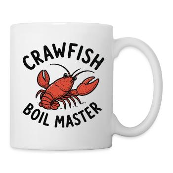 Crawfish Boil Master Lustige Männer Crawfish - Tasse - Weiß - Rechts