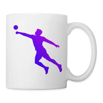 Geschenkidee für den Faustballspieler mit Fistball - Tasse - Weiß - Rechts