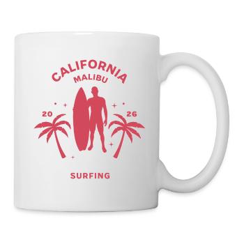 California Malibu Surfing - Mug - white - Right