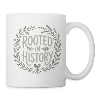 Rooted in History Wreath - Mug - white - Right