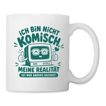 Nerd Realität Anders Gecodet - Tasse - Weiß - Rechts