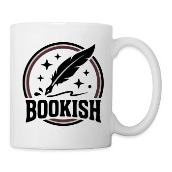 Bookish Schreibfeder Autor Buchclub Lesen - Tasse - Weiß - Rechts