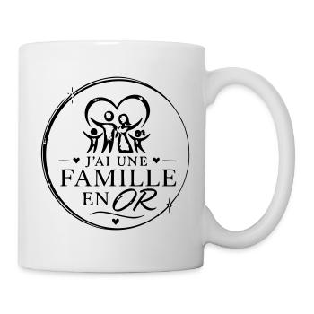 famille en or - Mug blanc - blanc - Droite