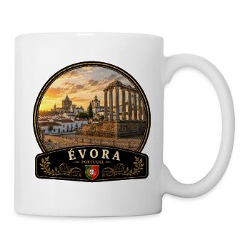 Evora Portugal Altstadt Urlaub Europa Atlantik - Tasse - Weiß - Rechts