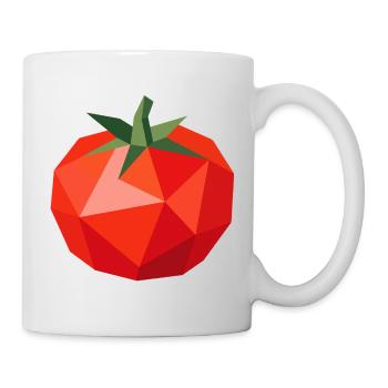 Tomate géométrique – motif légume moderne - Mug blanc - blanc - Droite