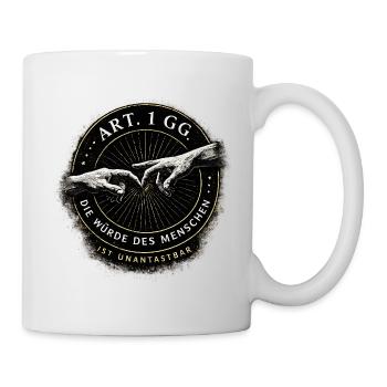 Würde des Menschen – Art 1 GG - Tasse - Weiß - Rechts