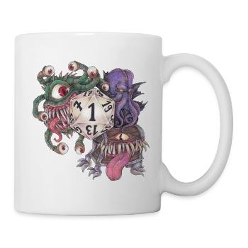 Role Playing Game Tabletop D20 Dice Gift Fail - Mug - white - Right
