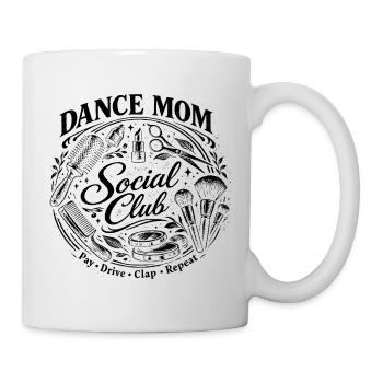 Dance Mom Social Club Retro Make-Up Saying - Mug - white - Right