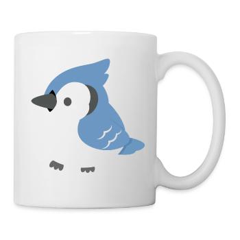 Blue Jay Chick Cartoon - Tasse - Weiß - Rechts