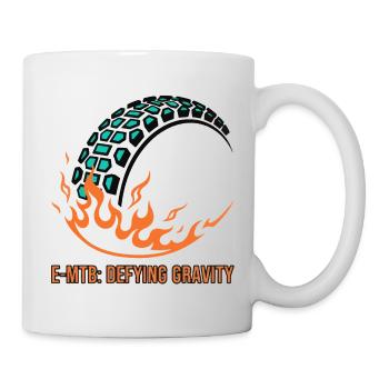 E-MTB Defying Gravity Flame Tire - Mug - white - Right