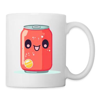 Kawaii Lemonade Tin with Face - Mug - white - Right