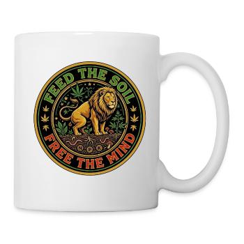 Lion Reggae Soil - Mug blanc - blanc - Droite