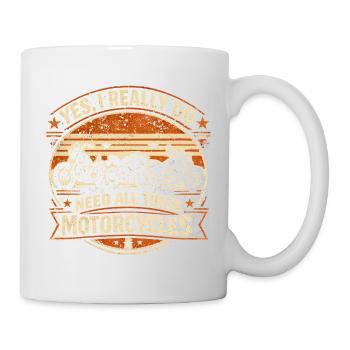 Besoin De Toutes Ces Motos | Humour Motard Rétro - Mug blanc - blanc - Droite