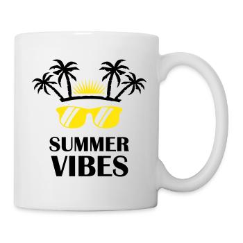 Sunglass Sunrise Graphic - Mug blanc - blanc - Droite