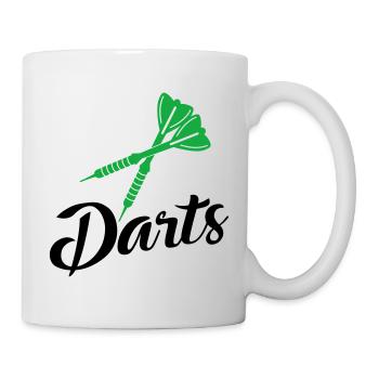 fléchettes - Mug blanc - blanc - Droite