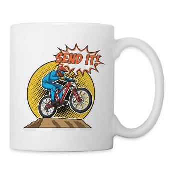 Send It MBT Bike Jump - Tasse - Weiß - Rechts