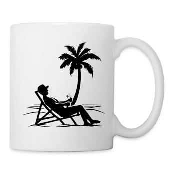 Sommer Relaxen Urlaub - Tasse - Weiß - Rechts