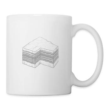Schiefer geschieht metamorph gesehen - Tasse - Weiß - Rechts