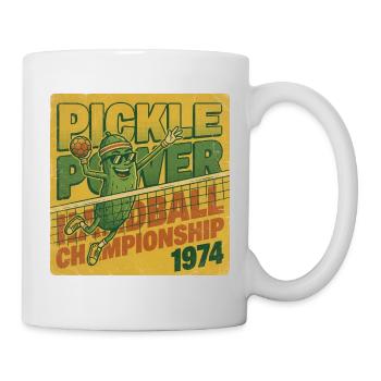 Pickle Power Handball Championship 1974 Retro - Tasse - Weiß - Rechts