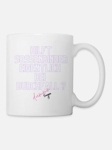 Durchfall Humor Neontext - Tasse - Weiß
