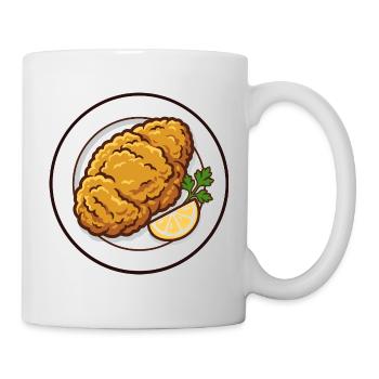 Schnitzel geht immer | mit Zitrone und Petersilie - Tasse - Weiß - Rechts