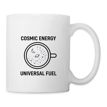 Conception de la coupelle universelle à carburant à énergie cosmique - Mug blanc - blanc - Droite
