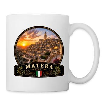 Matera Italien Urlaub Mediterran Altstadt - Tasse - Weiß - Rechts
