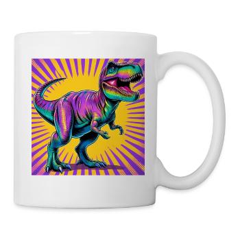 Dinosaurier - Tasse - Weiß - Rechts
