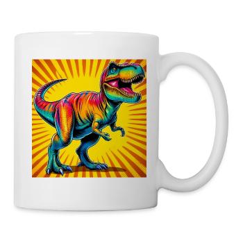 Dinosaurier - Tasse - Weiß - Rechts