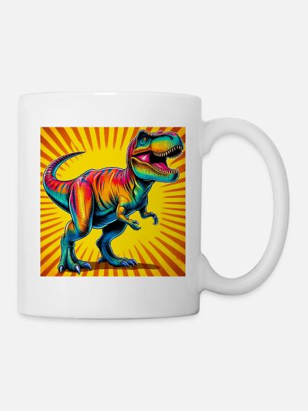 Dinosaurier - Tasse - Weiß