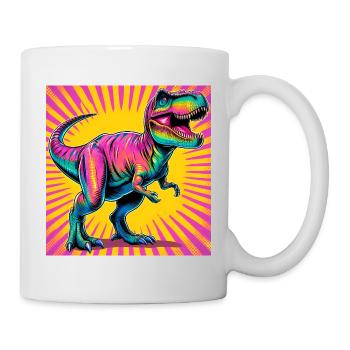 Dinosaurier - Tasse - Weiß - Rechts