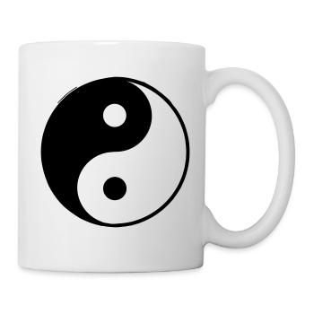 ying yang - Mug blanc - blanc - Droite