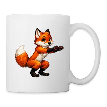 Fuchs sportlich - Tasse - Weiß - Rechts