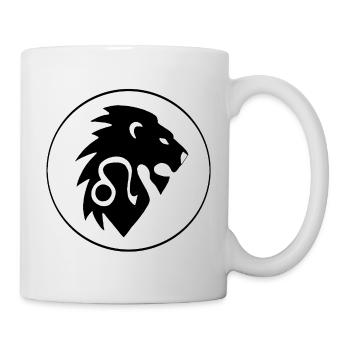Leo Star Sign (Black) - Mug - white - Right