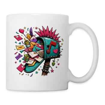 Stacheliger Briefkastenrausch - Tasse - Weiß - Rechts
