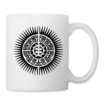 Black Tribal Sun - Mug - white - Right