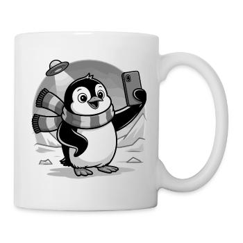 Pingouin mignon - Cadeau pour l’amoureux des manchots - Mug blanc - blanc - Droite