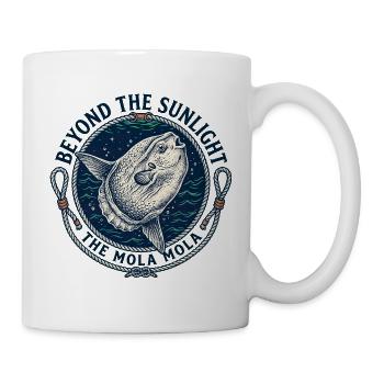 Beyond The Sunlight – Mola Mola Sunfish Vintage - Mug - white - Right