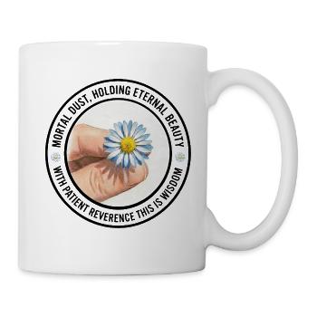 Daisy in Hand Flower Circle - Mug - white - Right