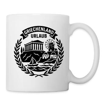 Griechenland Urlaub - Tasse - Weiß - Rechts